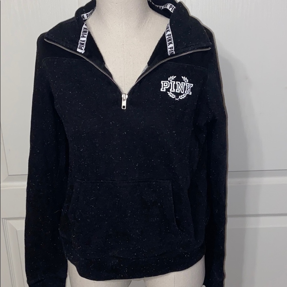 PINK quarter zip crew